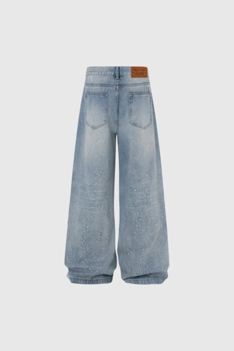 Aelfric Eden Rhinestone Baggy Jeans