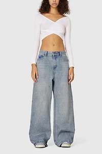 Aelfric Eden Rhinestone Baggy Jeans