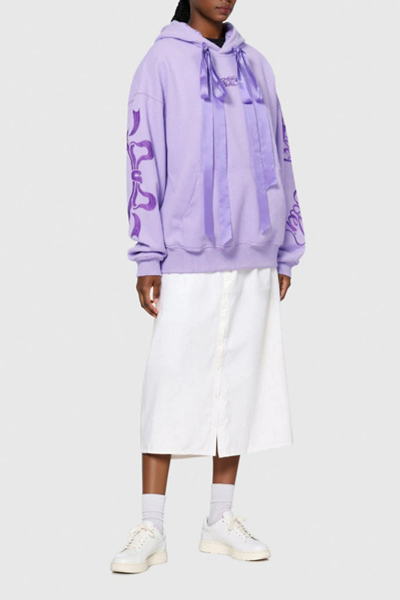 Aelfric Eden Cherry Bow Embroidery Hoodie