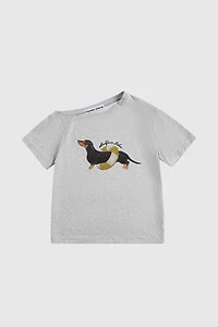 Aelfric Eden Dachshund Off-The-Shoulder Tee