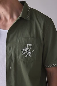 Service Works Embroidered Border Short Sleeve Shirt