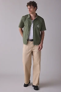 Service Works Embroidered Border Short Sleeve Shirt