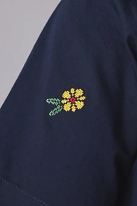 Service Works Cross Stitch Floral Short Sleeve Shirt