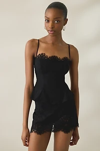 AFRM Ari Lace Peplum Cami Top