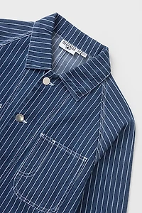 Service Works Pinstripe Denim Coverall Jacket