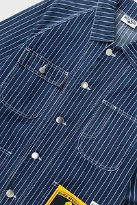Service Works Pinstripe Denim Coverall Jacket