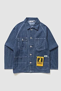 Service Works Pinstripe Denim Coverall Jacket