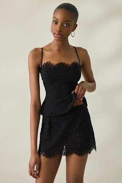 AFRM Presley Lace Micro Mini Skirt