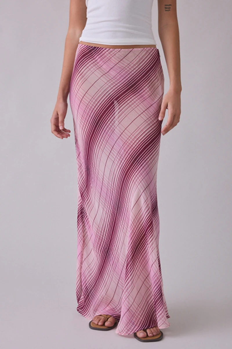 UO Armena Sheer Chiffon Maxi Skirt