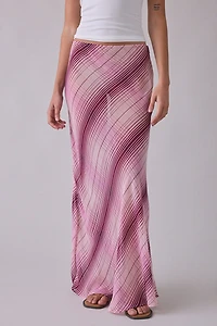 UO Armena Sheer Chiffon Maxi Skirt