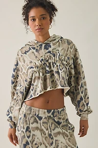 AFRM Darius Cropped French Terry Hoodie Sweatshirt