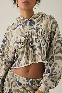 AFRM Darius Cropped French Terry Hoodie Sweatshirt