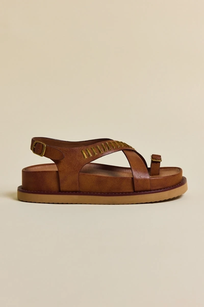 Frye & Co Ramblyn Cross-Strap Sandals