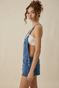 BDG Wildwood Canvas Mini Shortalls
