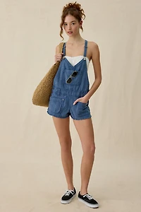 BDG Wildwood Canvas Mini Shortalls