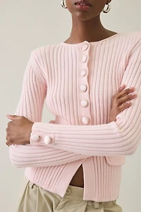 House Of Sunny Power Peggy Scarf Detail Cardigan