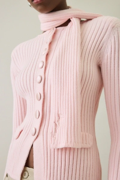 House Of Sunny Power Peggy Scarf Detail Cardigan
