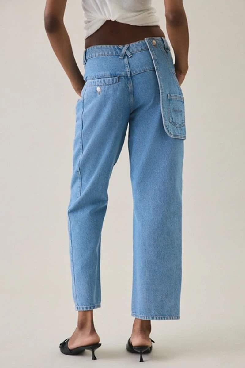 House Of Sunny Cowboy Asymmetric High-Rise Straight Leg Jeans