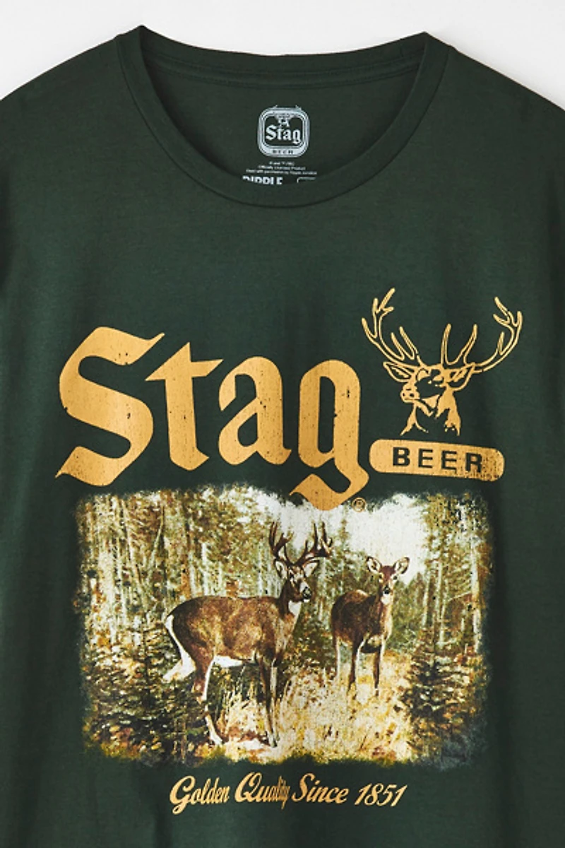 Stag Beer Deer Graphic Tee