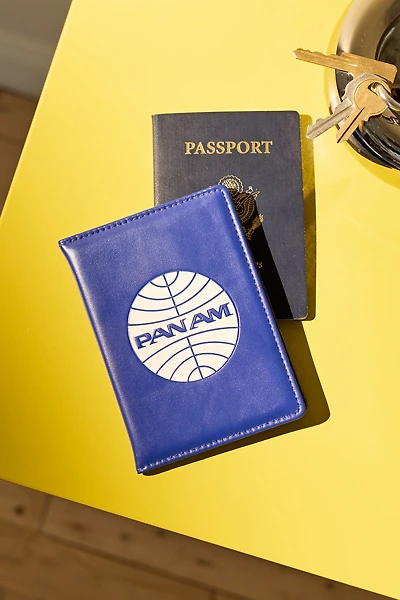 Pan Am Logo Faux Leather Passport Cover
