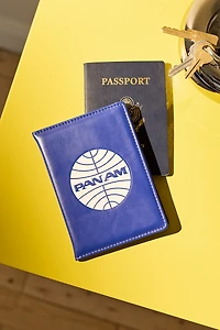 Pan Am Logo Faux Leather Passport Cover