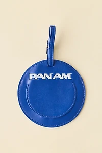 Pan Am Logo Faux Leather Luggage Tag