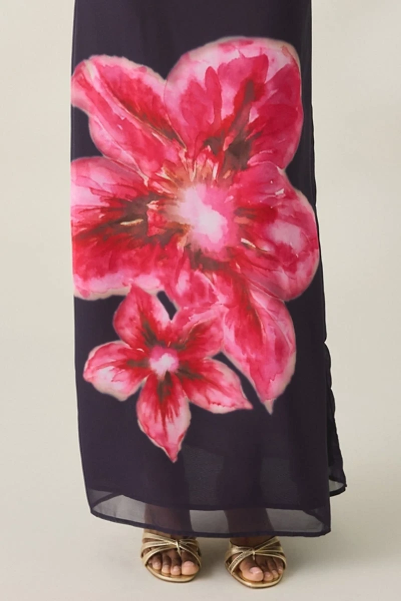 Motel Lurina Desert Flower Chiffon Maxi Skirt