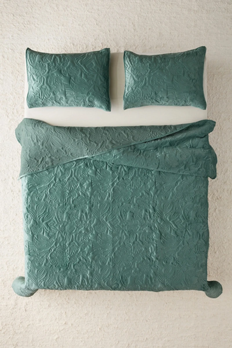 Jungalow By Justina Blakeney Secret Garden Velvet Quilt Set