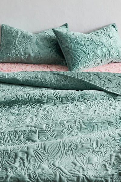 Jungalow By Justina Blakeney Secret Garden Velvet Quilt Set