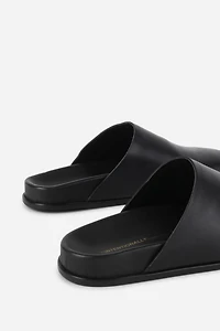 Intentionally Blank Agatha Slip On Natural Sole Mule