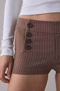 BDG Nautical Button Low-Rise Micro Shorts