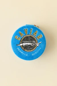 Caviar Embroidered Velvet Jewelry Case