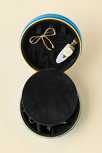 Caviar Embroidered Velvet Jewelry Case