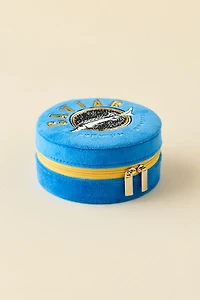 Caviar Embroidered Velvet Jewelry Case