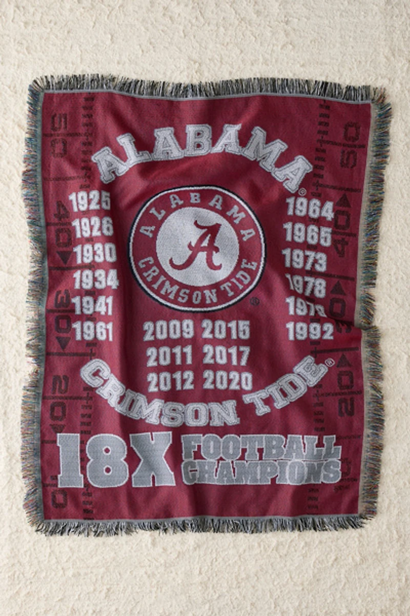 NCAA Commemorative Championship Tapestry Throw Blanket