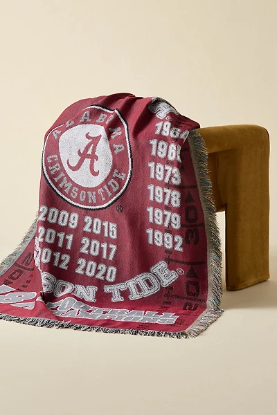 NCAA Commemorative Championship Tapestry Throw Blanket