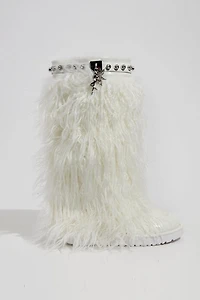 Sparkl Faux Fur Combat Boot