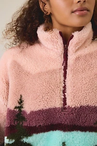 Beach Riot Leona Wilderness Fleece Quarter Zip Pullover