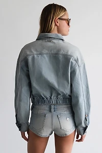 Abrand Push It Denim Bomber Jacket