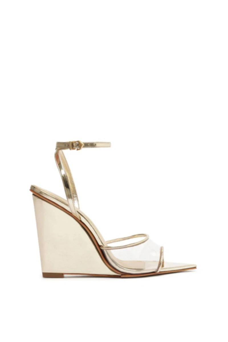 Schutz Elodie Vinyl Wedge Heel
