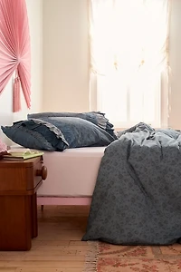 Meg Waterfall Ruffle Cotton Voile Duvet Cover