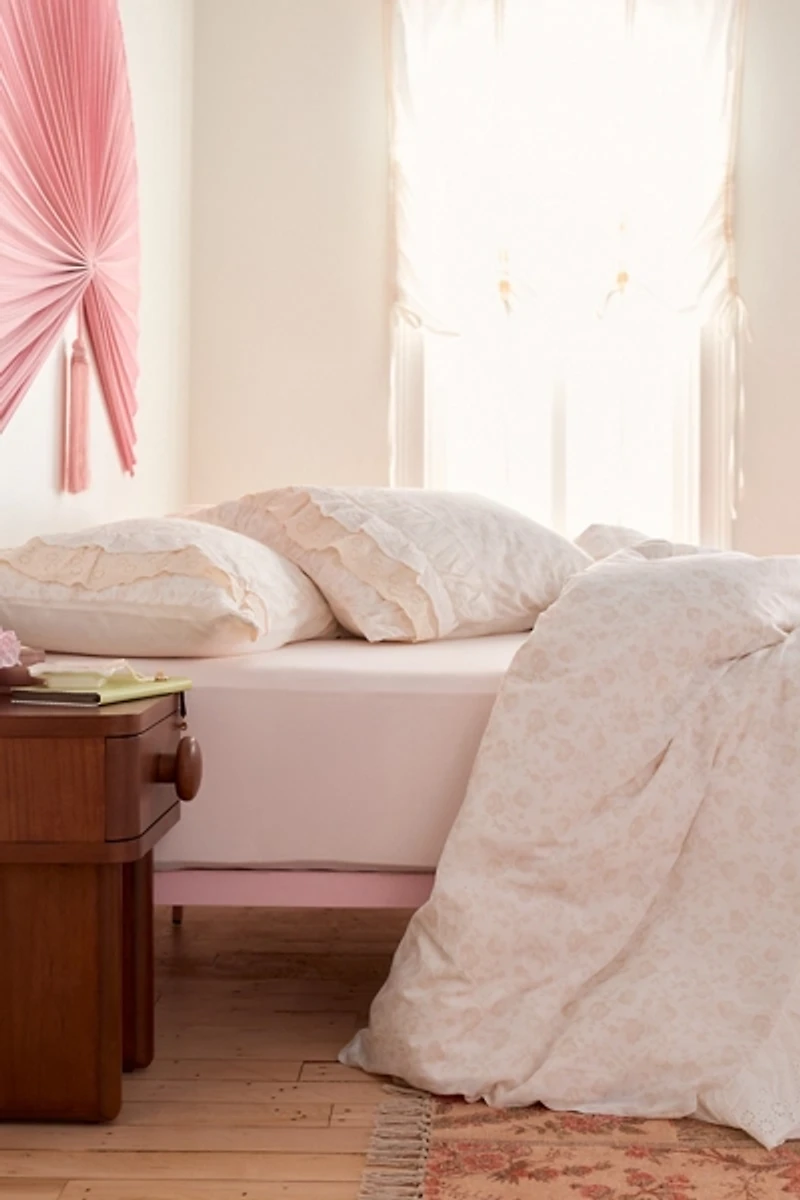 Meg Waterfall Ruffle Cotton Voile Duvet Cover
