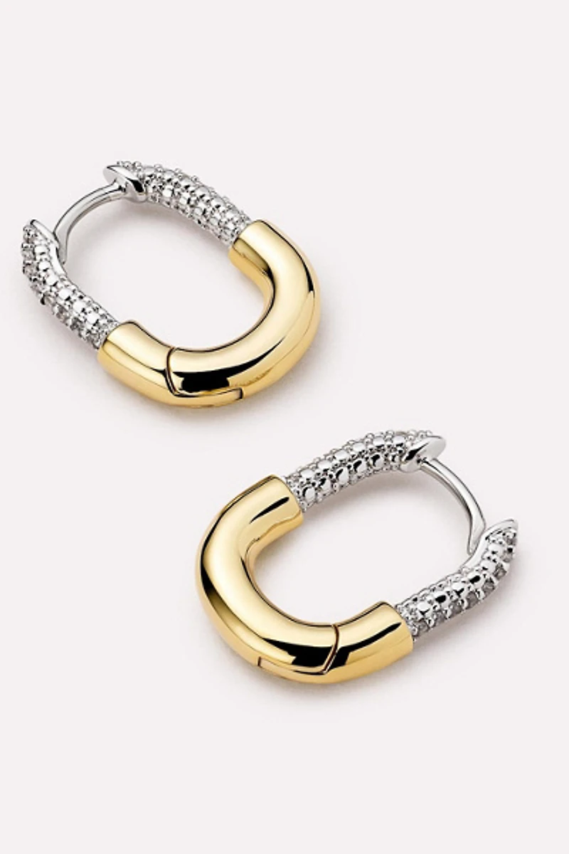 Ana Luisa Brynley Mini Micropave Gold Hoops