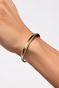 Ana Luisa Bangle Bracelet - Brynley Two Tone