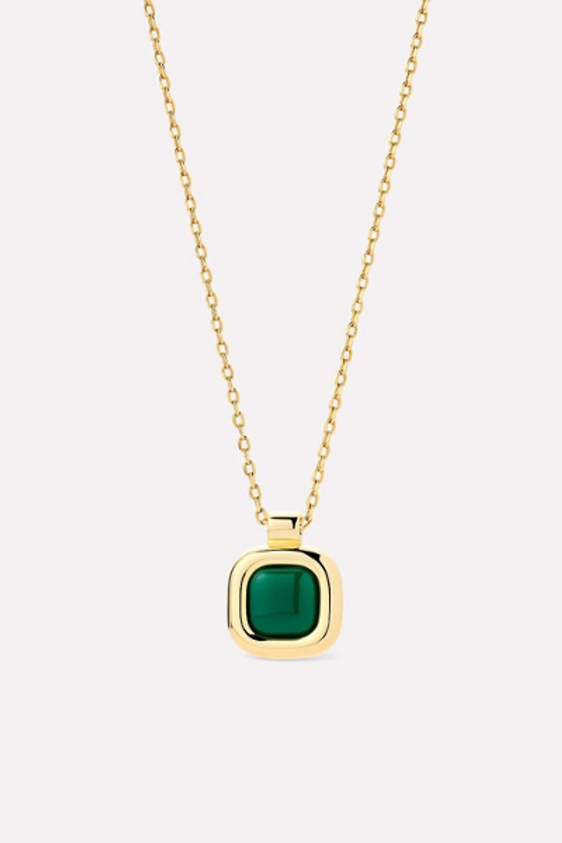 Ana Luisa Clara Green Onyx Pendant