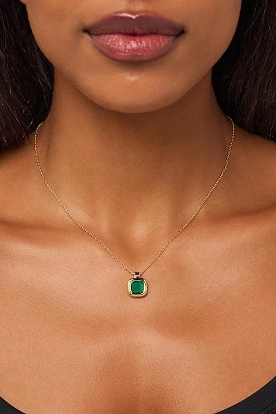 Ana Luisa Clara Green Onyx Pendant