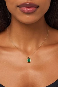 Ana Luisa Clara Green Onyx Pendant