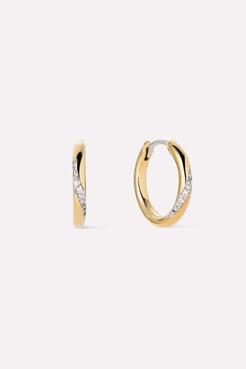 Ana Luisa Kira Slim Hoop Earrings