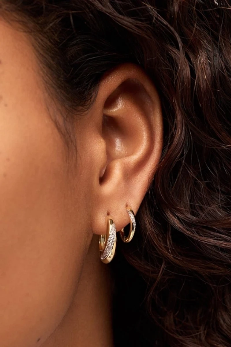 Ana Luisa Kira Slim Hoop Earrings