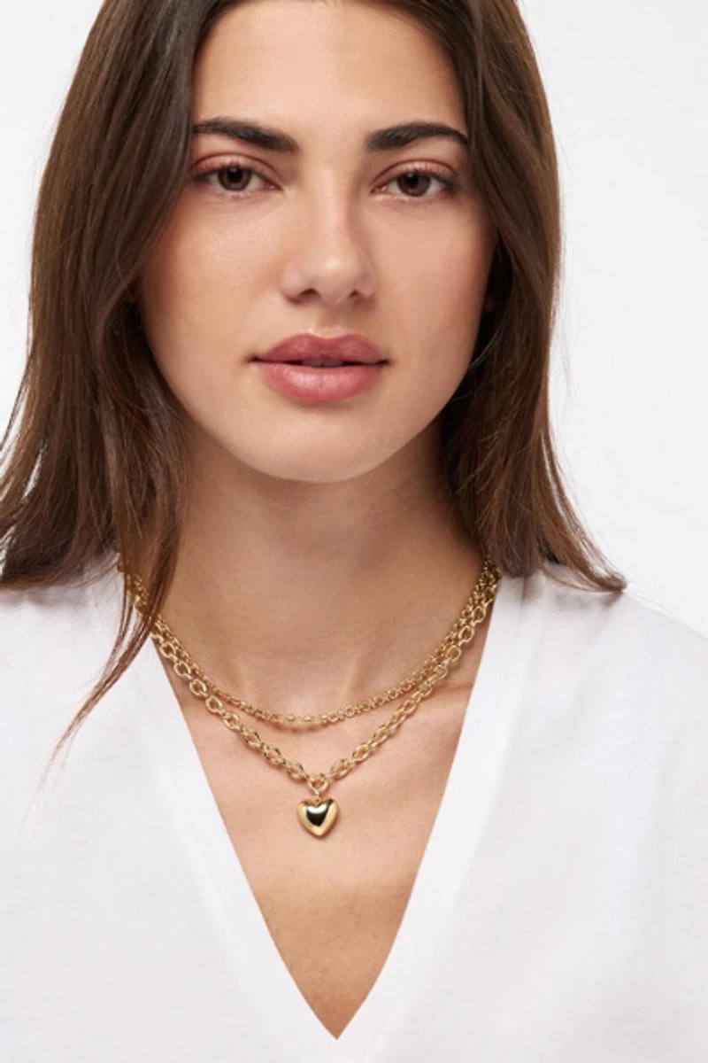 Ana Luisa Lev Bold Heart Necklace